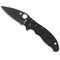 Spyderco 2024 Spyderco Manix 2 G-10 Black Black Blade Plain SPY-C101GPBBK2 - alternate 2